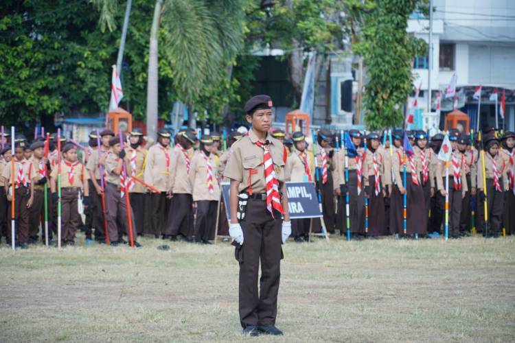 Bupati Bulukumba Andi Utta Pimpin Apel Besar HUT Pramuka ke-62 