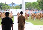 Apel Gabungan, Wabup Edy Manaf Soroti Tingkat Kehadiran PNS Rendah