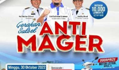 Besok Gubernur Andi Sudirman Jalan Sulsel Anti Mager Bersama Warga Bulukumba, Hadiah Utama Motor Listrik