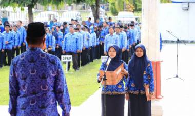 Pimpin Upacara HUT Korpri, Ini Pesan Bupati Andi Utta