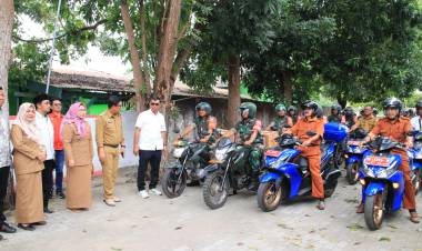 Gempur Stunting, Parade Motor Distribusi Paket Gizi ke Rumah-rumah Warga