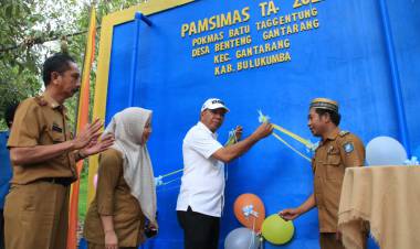 Peresmian Pamsimas, Kades Benteng Gantarang: Pak Bupati Beri Bukti