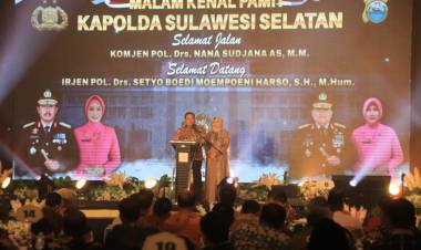 Bupati Andi Utta Hadiri Malam Kenal Pamit Kapolda Sulawesi Selatan