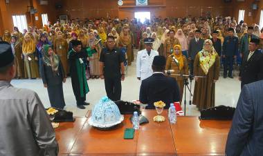 Bupati Andi Utta Rotasi Pejabat, Ratusan Kepala Sekolah SD Dilantik