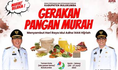 Senin Besok, Ada Gerakan Pangan Murah di Bulukumba
