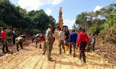 Rintisan Jalan TMMD Menyingkat Jarak Tempuh Warga Bontobahari 