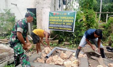 TMMD Bulukumba Bangun Jamban Rumah Warga