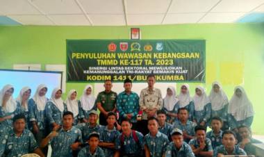 Satgas TMMD Bulukumba Libatkan Pelajar dalam Menggelorakan Wawasan Kebangsaan dan Bela Negara