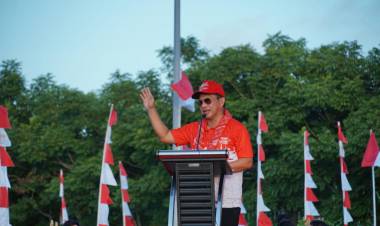 Puncak Pembagian Bendera Berlangsung Sukses, Mendagri Tito Karnavian Ucapkan Terima Kasih kepada Kapolres Bulukumba dan Jajarannya