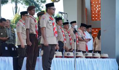 Bupati Bulukumba Andi Utta Pimpin Apel Besar HUT Pramuka ke-62 