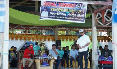 Buka Turnamen Benteng Palioi Cup 1, Bupati Andi Utta Harap Tak Ada Sandal Melayang
