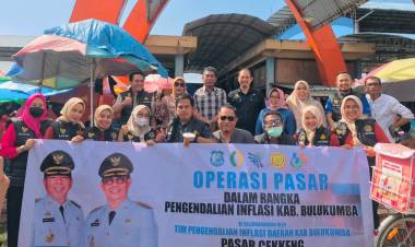 Pantau Laju Inflasi, TPID Bulukumba Gelar Operasi Pasar,