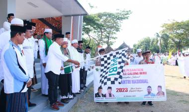 Lepas Kirab Santri, Bupati Andi Utta: Hari Santri bukan milik santri semata, namun milik kita semua