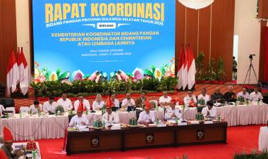 Bersama Kepala Daerah se Sulsel, Bupati Andi Utta Hadiri Rakor Kemenko Bidang Pangan