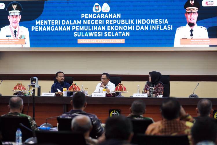 Bupati Andi Utta Hadiri Rakor Pemulihan Ekonomi Bersama Mendagri 