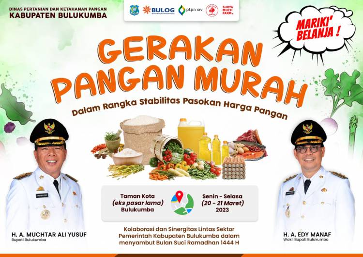 Jelang Ramadan, Pemkab Bulukumba Gelar Pasar Pangan dengan Harga Terjangkau