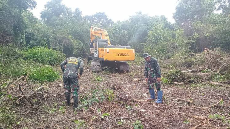 Kodim 1411 Bulukumba Terjunkan Alat Berat di Lokasi TMMD Ke -117