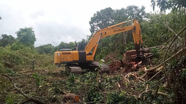 Kodim 1411 Bulukumba Terjunkan Alat Berat di Lokasi TMMD Ke -117