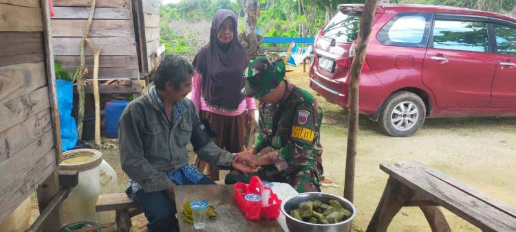 Tim Satgas TMMD Beri Layanan Kesehatan dan Obat Gratis kepada Warga Setempat