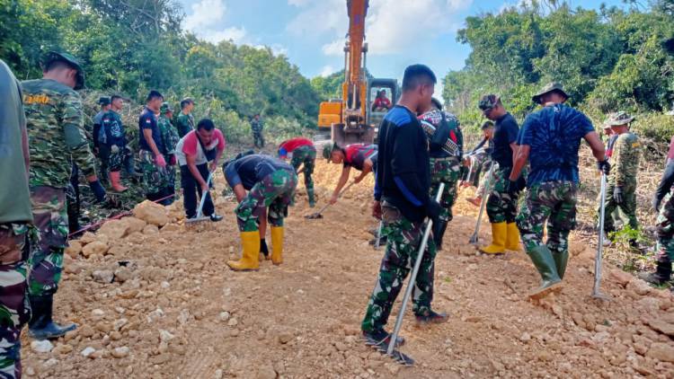 Masuk Hari ke 12, Progres Perintisan Jalan TMMD Sudah 38 Persen