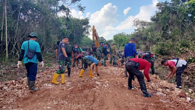 Masuk Hari ke 12, Progres Perintisan Jalan TMMD Sudah 38 Persen